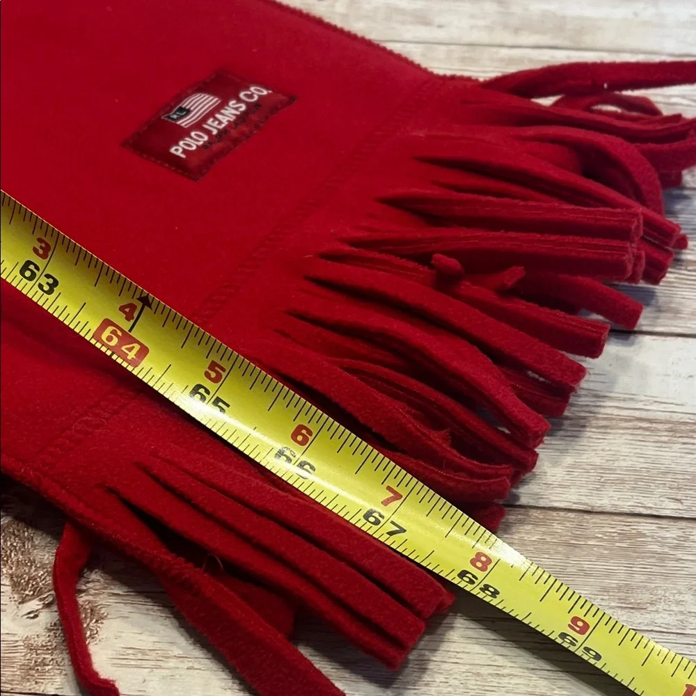 Polo Ralph Lauren Red Fleece Scarf